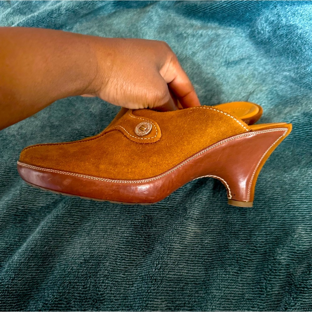 Suede Vintage Cole Haan clogs/mules slip on shoes